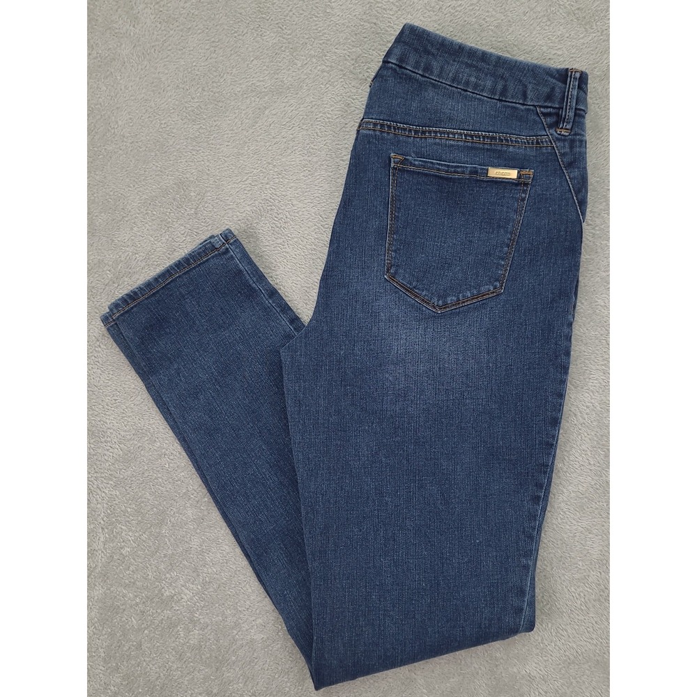 Chicos So Slimming Blue Denim Jeans Stretch Ankle Sz‎ 1 32x30